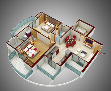 2 BHK Apartments in Noida 150 - 1245 Sq. Ft.