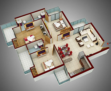 3 BHK Apartments in Noida 150 - 1625 Sq. Ft.